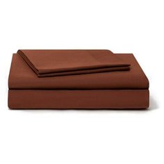 Постельное белье 1.5-спальное Sparkis Chocolate, сатин коричневый