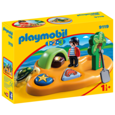 Набор с элементами конструктора Playmobil 1-2-3 9119 Пиратский остров