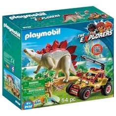 Набор с элементами конструктора Playmobil Dinos 9432 Исследовательский транспорт со стегозавром