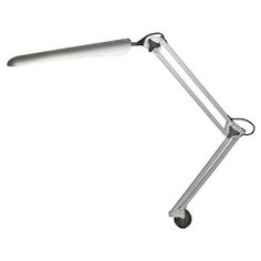 Настольная лампа на струбцине светодиодная Трансвит Гермес серебристый, 8 Вт