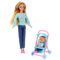 Кукла Карапуз София с дочерью весёлая прогулка, 29 см, 66383F-S-BB