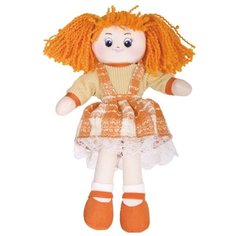Мягкая игрушка Gulliver Кукла Апельсинка в клетчатом платье 30 см