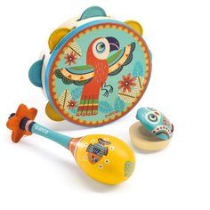 DJECO набор инструментов Animambo 06016 синий/желтый/красный