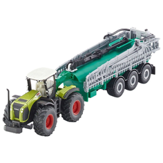 Набор техники Siku Трактор Claas Xerion с цистерной Samson SG (1827) 1:87 20 см зеленый