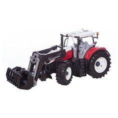 Трактор Bruder Steyr 6300 Terrus CVT (03-181) c погрузчиком 1:16 44.5 см красный/белый