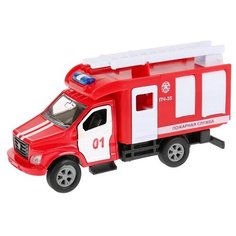Пожарный автомобиль ТЕХНОПАРК Газон Next (SB-18-29-F-WB) 14.5 см красный/белый
