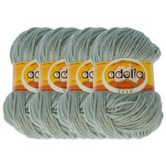 Пряжа Adelia Ivia, 100 % акрил, 62 г, 150 м, 4 шт., №111 мятный