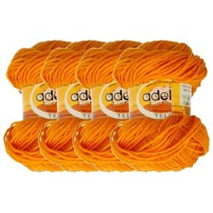 Пряжа Adelia Ivia, 100 % акрил, 62 г, 150 м, 4 шт., №127 св.коричневый