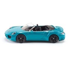 Гоночная машина Siku Porsche 911 Turbo S Cabriolet (1523) 8 см голубой
