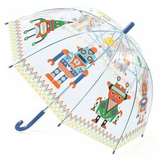 Зонт DJECO прозрачный/зеленый/синий