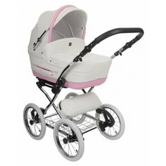 Универсальная коляска Tutek Turran Silver Eco (3 в 1) Eco White Pink