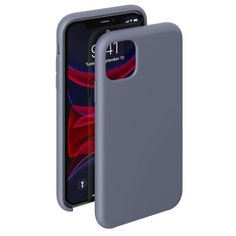 Чехол Deppa Liquid Silicone Case для Apple iPhone 11 Pro Max серо-лавандовый