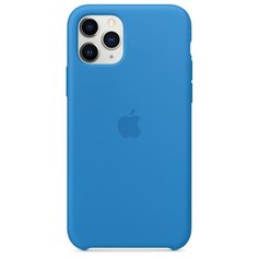 Чехол Apple силиконовый для Apple iPhone 11 Pro синяя волна