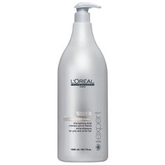 LOreal Professionnel оттеночный шампунь Expert Silver Magnesium Серебристый для седых волос 1500 мл с дозатором
