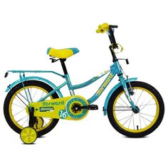 Детский велосипед FORWARD Funky 16 (2020) бирюзовый/желтый (требует финальной сборки)