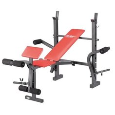 Комплект LifeGear скамья и стойка 76138 серый/оранжевый