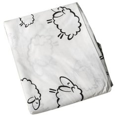 Amarobaby простыня на резинке Овечки (поплин) 125 х 75 см овечки