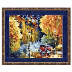 Золотое Руно Набор для вышивания Осенний марафон (Л. Афремов) 28,5 х 34,5 см (ГМ-012)