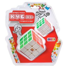 Головоломка ZOIZOI Куб 3х3+ (CB33032) белый/разноцветный