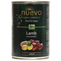 Корм для собак Nuevo (0.4 кг) 1 шт. Ягненок с картофелем для собак консервы