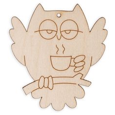 Mr. Carving Заготовка для декорирования Сова с чашкой ВД-576 бежевый