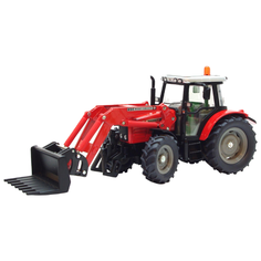 Трактор Siku Massey Ferguson с ковшом и вилами (3653) 1:32 красный