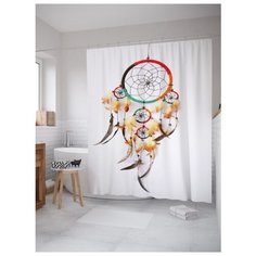 Штора для ванной JoyArty Таинственный ловец снов 180x200 (sc_13922) белый