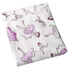 Amarobaby простыня на резинке Балерины (поплин) 125 х 75 см балерины