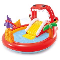 Игровой центр Intex Happy Dino (57163) красный/желтый