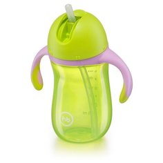 Поильник с трубочкой Happy Baby 14010, 260 мл grass