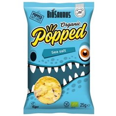 Снеки кукурузные с фиолетовой кукурузой и морской солью 25 г Bio Saurus