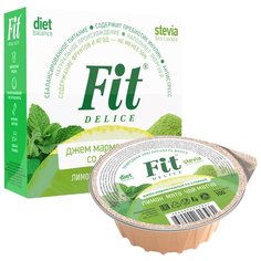 Джем Fit Delice Лимон, мята, чай матча со стевией, контейнер 100 г