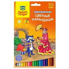 Мульти-Пульти Карандаши цветные Енот в Испании 36 цветов (CP_10825)