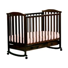 Кроватка ЛЕЛЬ (Кубаньлесстрой) Лютик АБ 15.1 (качалка), на полозьях венге