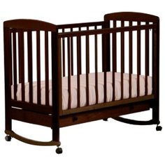 Кроватка ЛЕЛЬ (Кубаньлесстрой) Ромашка АБ 16.1 (качалка), на полозьях венге