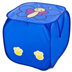Корзина Shantou Gepai Бабочка 45х45х45 см (J-141) синий