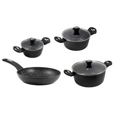 Набор посуды CS-Kochsysteme MARBURG 7 пр. черный