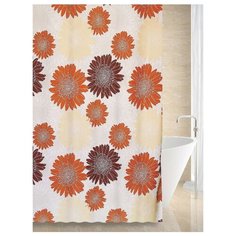 Штора для ванной Bath Plus Bursting 180х200 бежевый/коричневый
