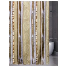 Штора для ванной Bath Plus Caterpillar 180х180 коричневый