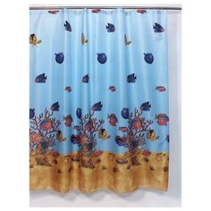 Штора для ванной Bath Plus Greatbarrier Reef 180х180 голубой