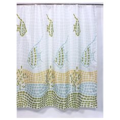 Штора для ванной Bath Plus Ocean Mosaic 180х180 белый/зеленый