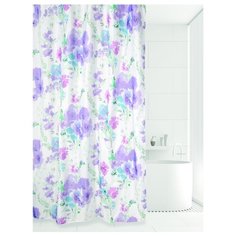 Штора для ванной Bath Plus Romantic Flower 180х180 белый/сиреневый/голубой