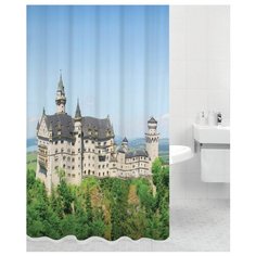 Штора для ванной Bath Plus Neuschwanstein 180х200 синий/зеленый/бежевый