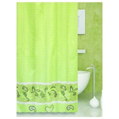 Штора для ванной Bath Plus Bath Fresco 180х180 зеленый