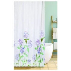 Штора для ванной Bath Plus Hydrangea 180х200 белый