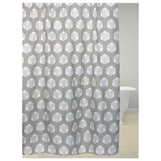 Штора для ванной Bath Plus Romb Zoloto 180х200 черный/белый