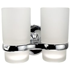 Стакан для зубных щеток Bath Plus City ST-73307 серебристый/белый