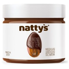 Nattys Паста миндальная Dark с какао и мёдом 325 г