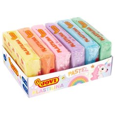 Пластилин JOVI растительный 6 пастельных цветов по 50 г (70/6P)