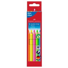 Faber-Castell Карандаши цветные Jumbo Grip Neon 5 цветов (110994)